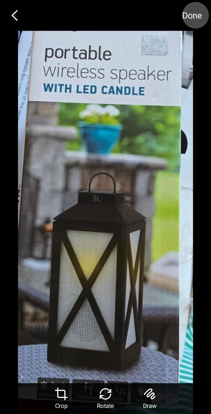 AR Portable Wireless Speaker with LED Candle
