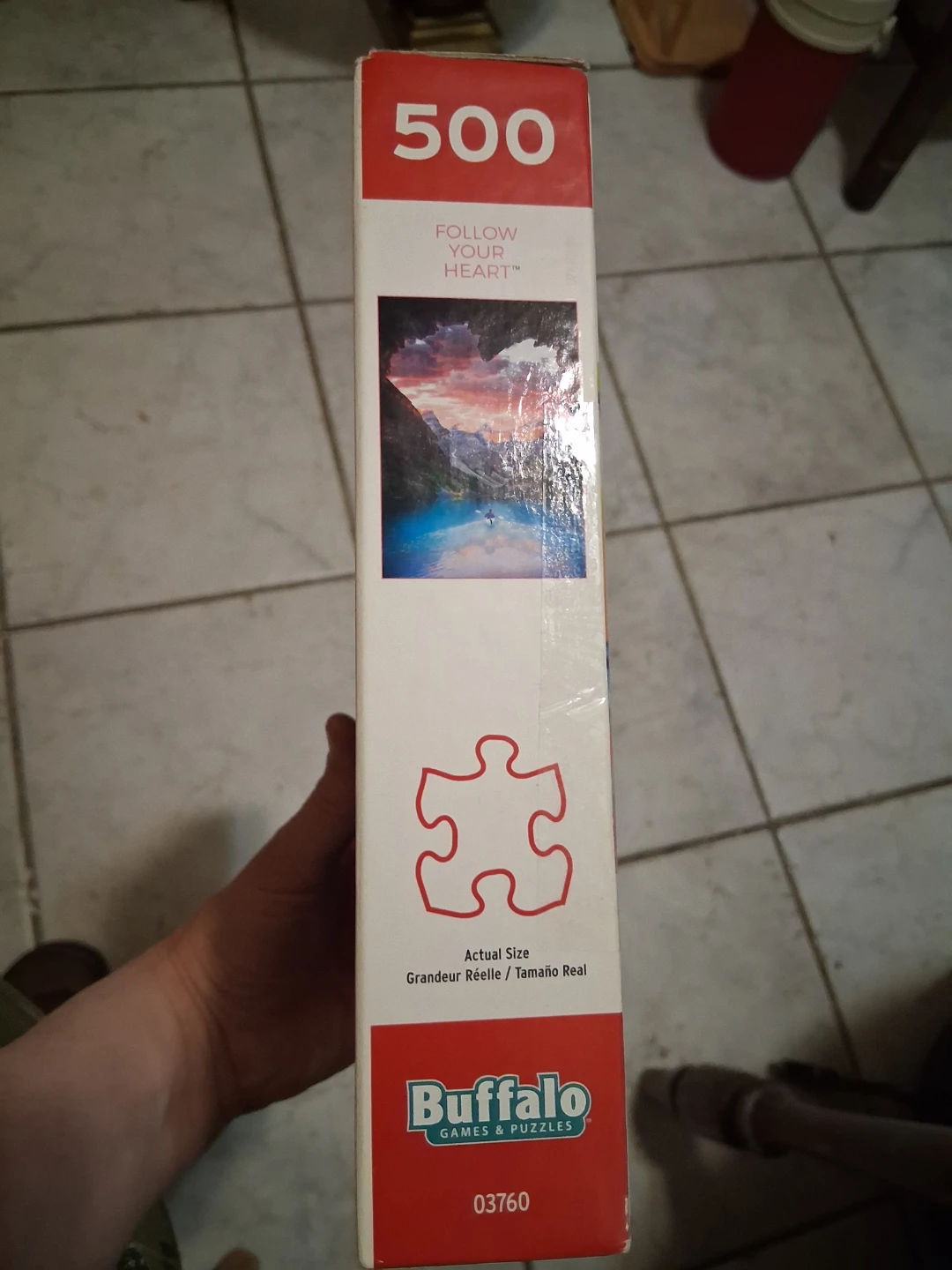 Brand New Sealed Cave Heart 500 Puzzle Piece "Follow Your Heart" - photo 3