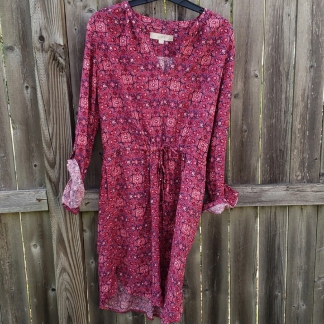 LOFT Floral Print Dress