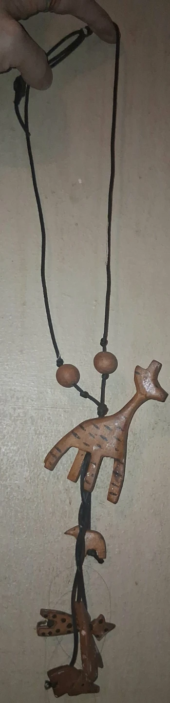 Handmade Wooden Animal Necklace