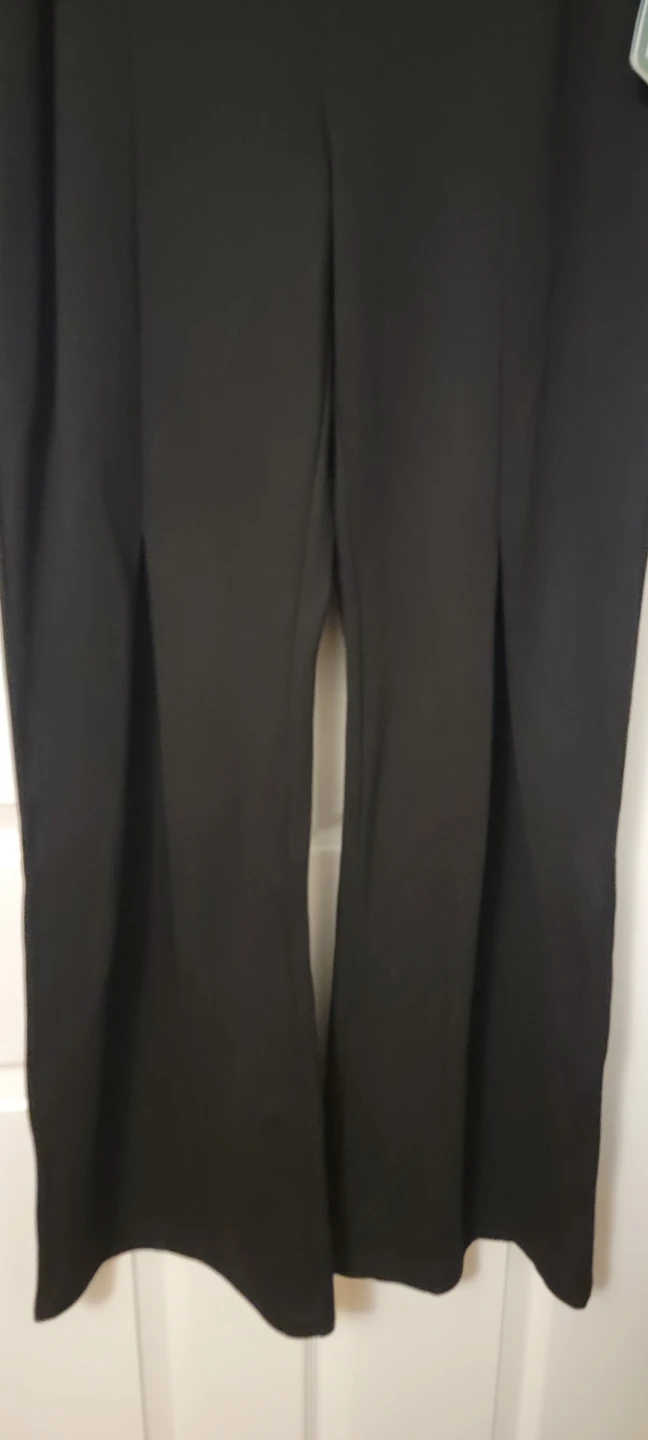 Lysse Black Wide Leg Split Pants Size M - photo 2
