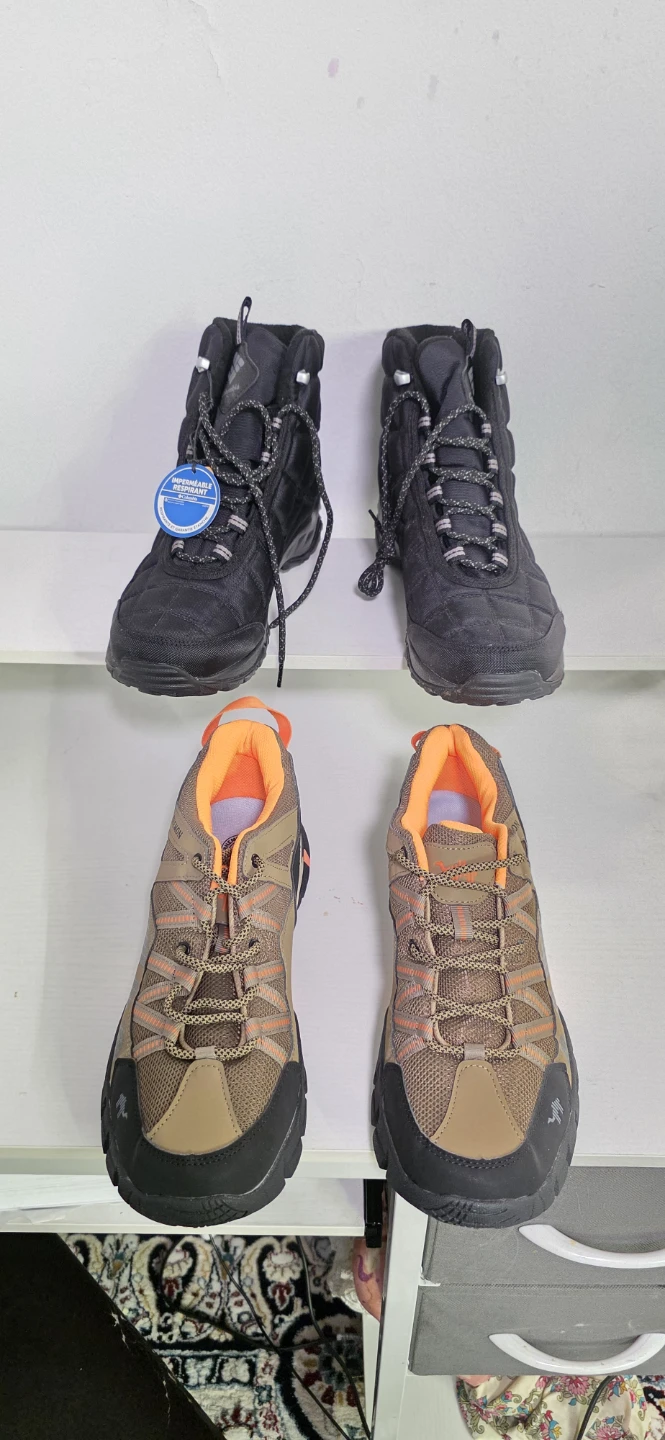 Pair of Tan Suede Hiking Boots