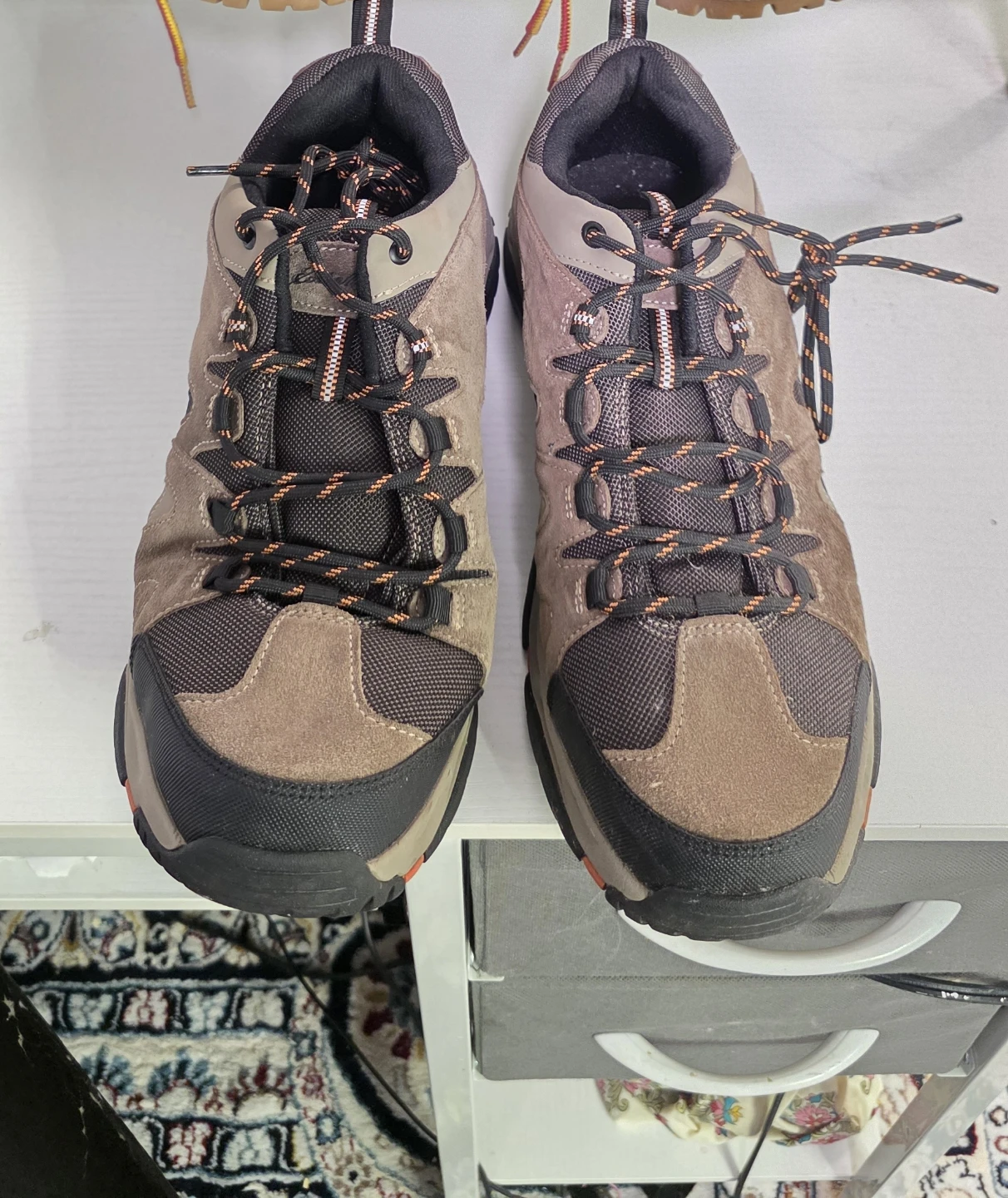 Pair of Tan Suede Hiking Boots - photo 5