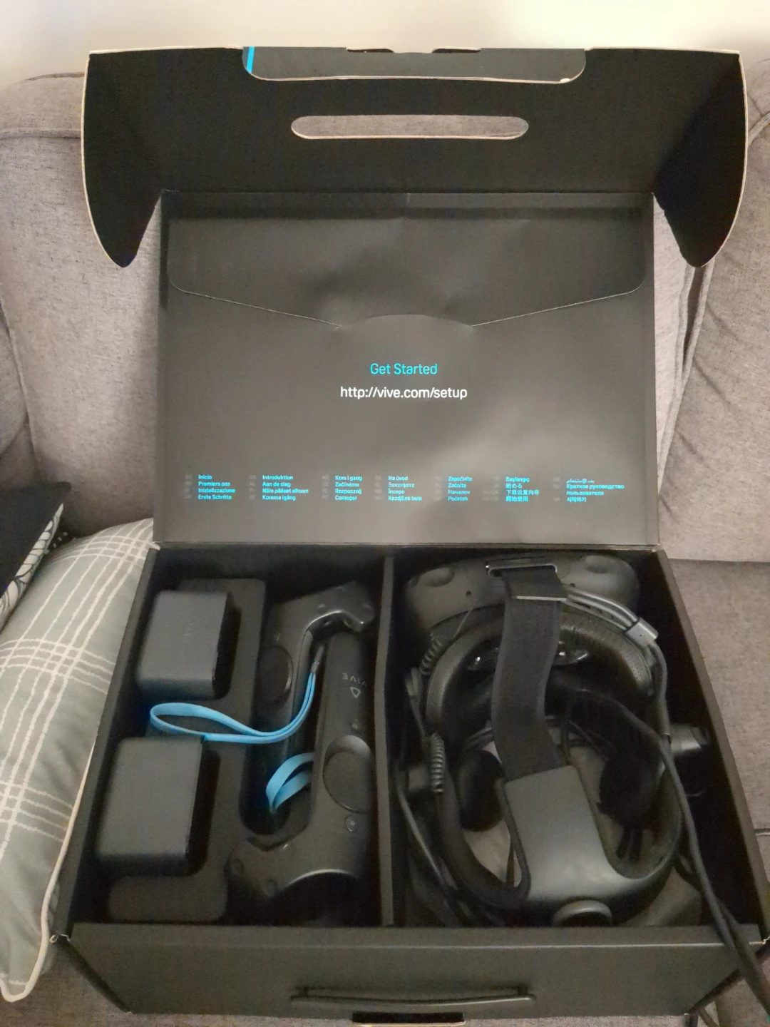 HTC Vive VR Headset & Deluxe Audio Strap, blk - 99HALN002-00