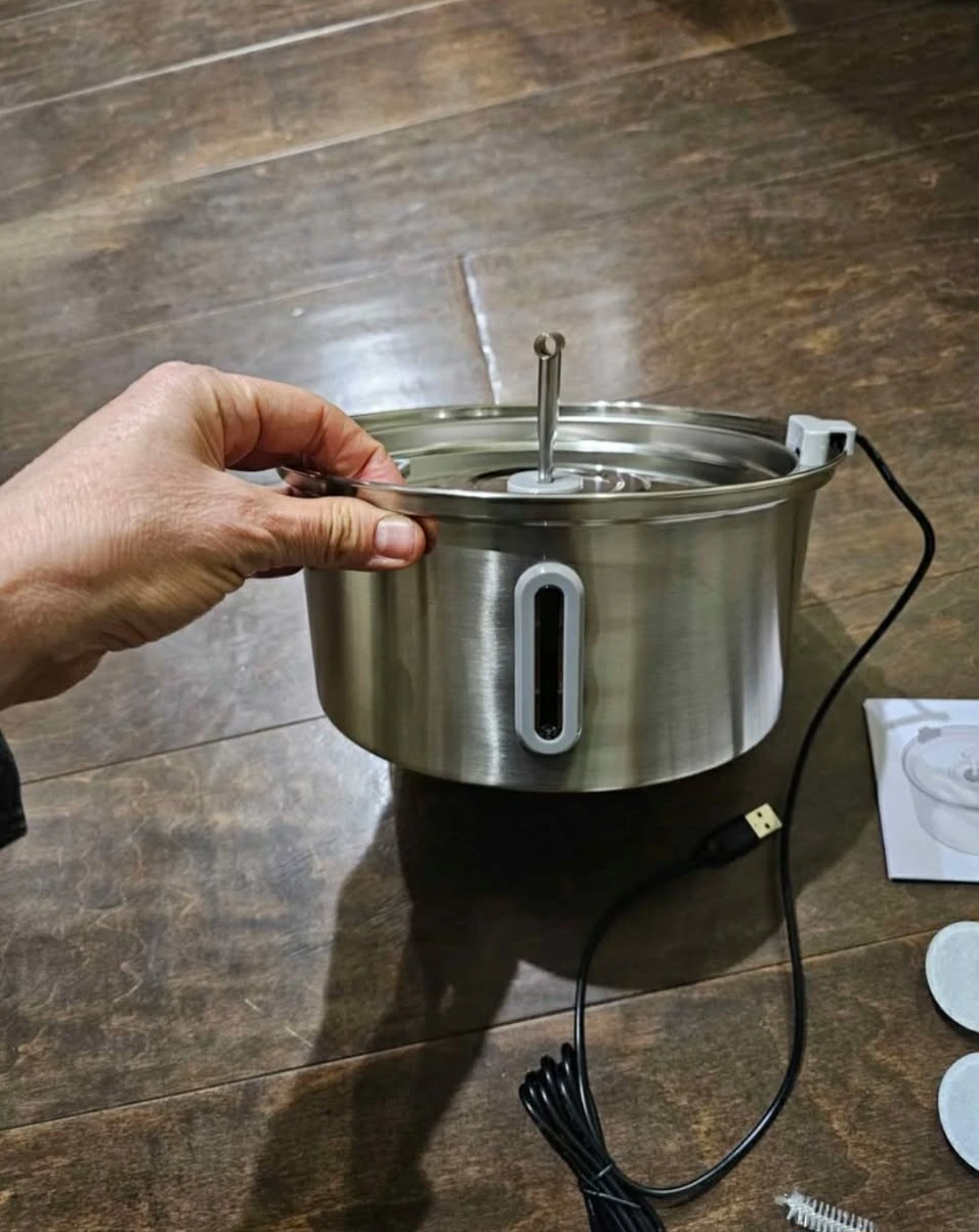 Cat Water Fountain Stainless Steel, 3.2L/108Oz Pet Water Foun... - photo 2