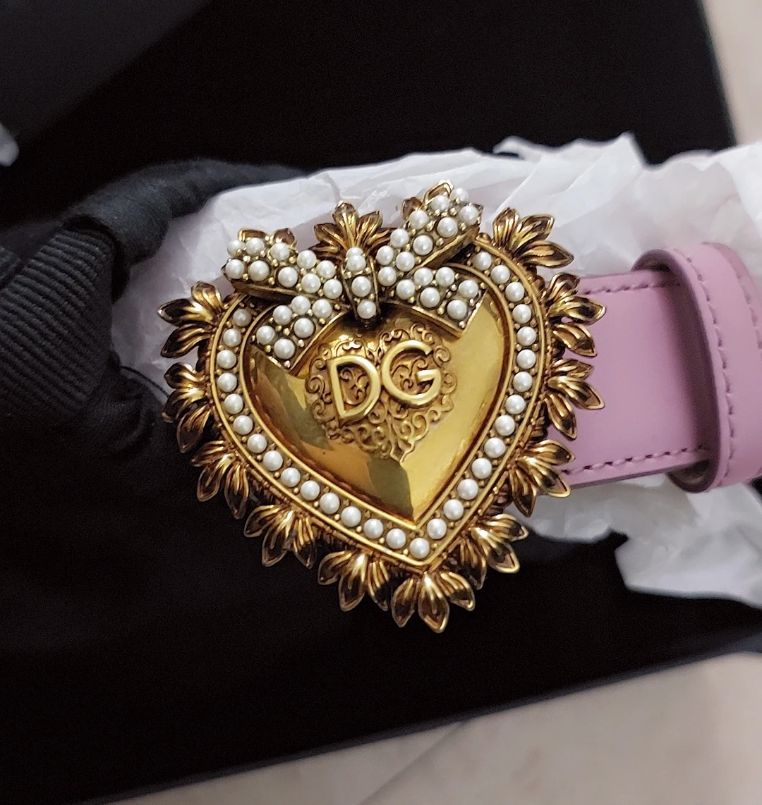 Dolce & Gabbana Pink Leather Belt - photo 2