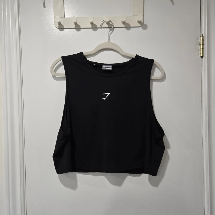 Gymshark Black Sleeveless Crop Top
