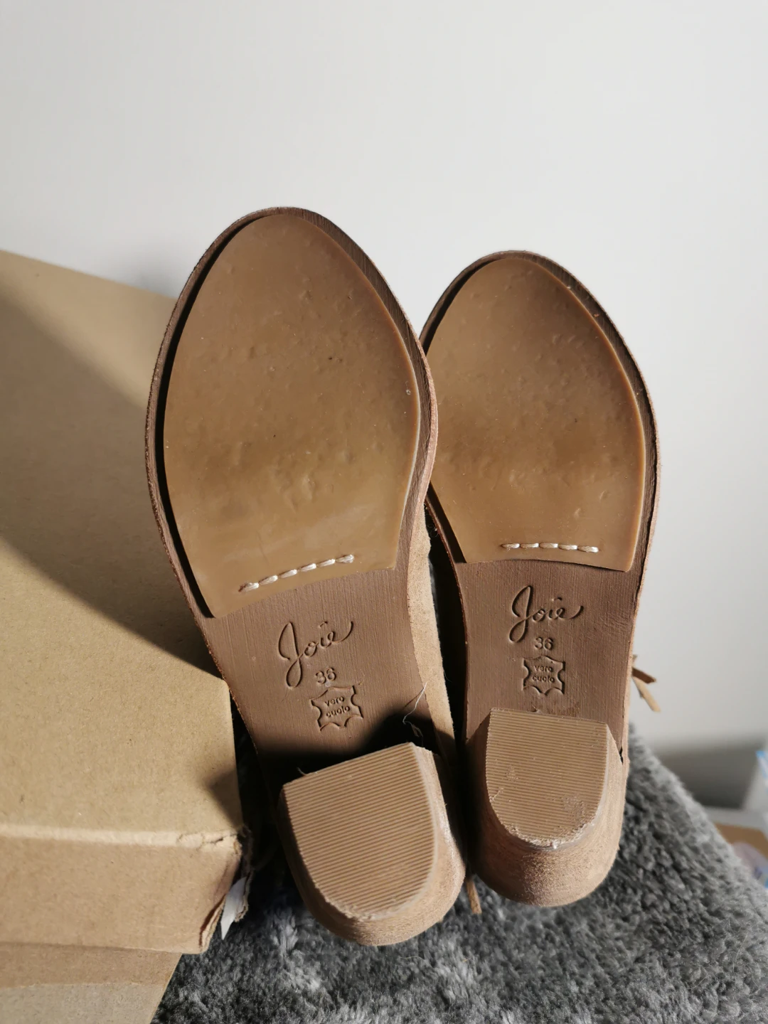 Joie Loren Fringe Suede Booties - Size 36 - photo 5