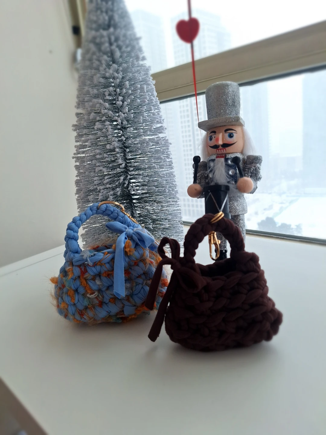 Handmade Crochet Mini Bag Keychain - photo 2