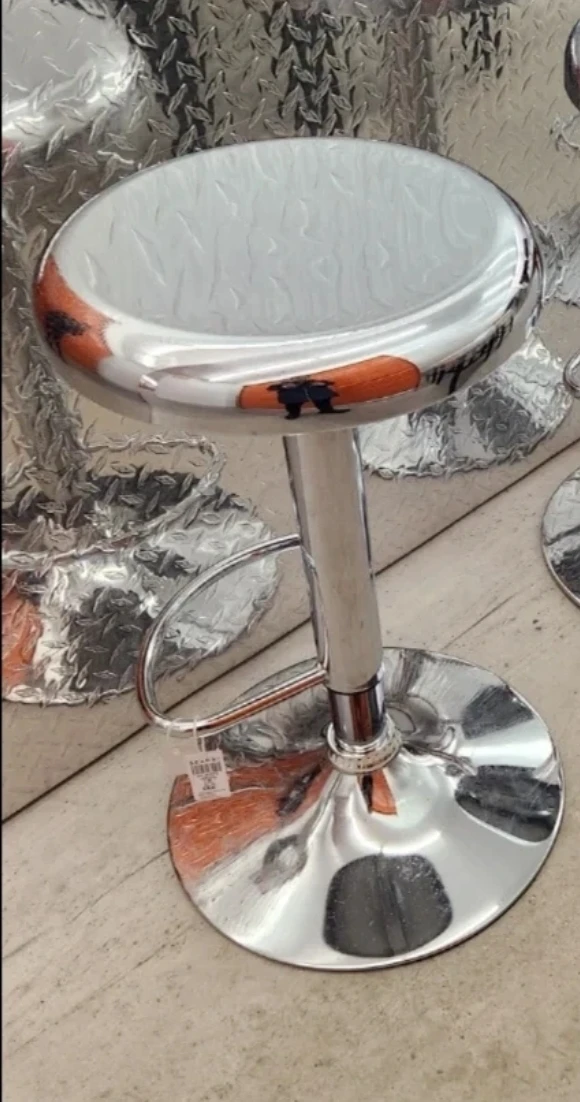 Adjustable Chrome Bar Stool(one single)