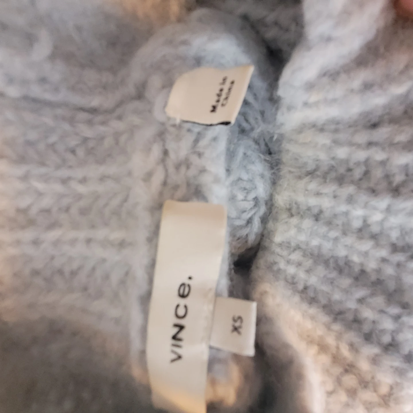 Vince Light Blue Mock Neck Knit Sweater - XS - photo 3