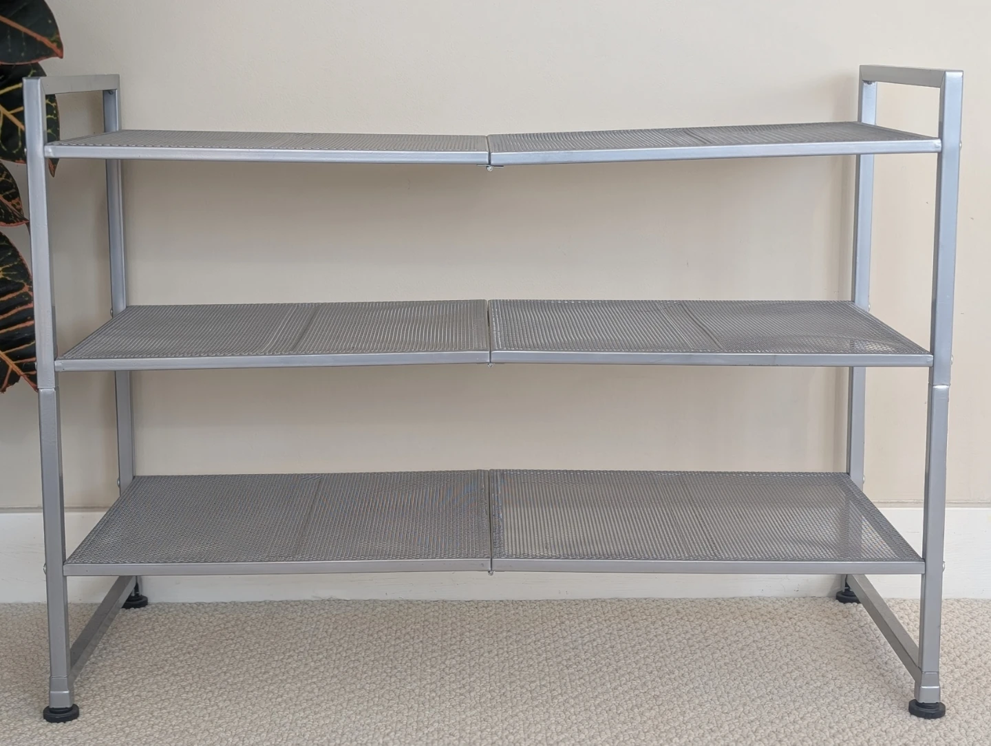 3-Tier Metal Shoe Rack