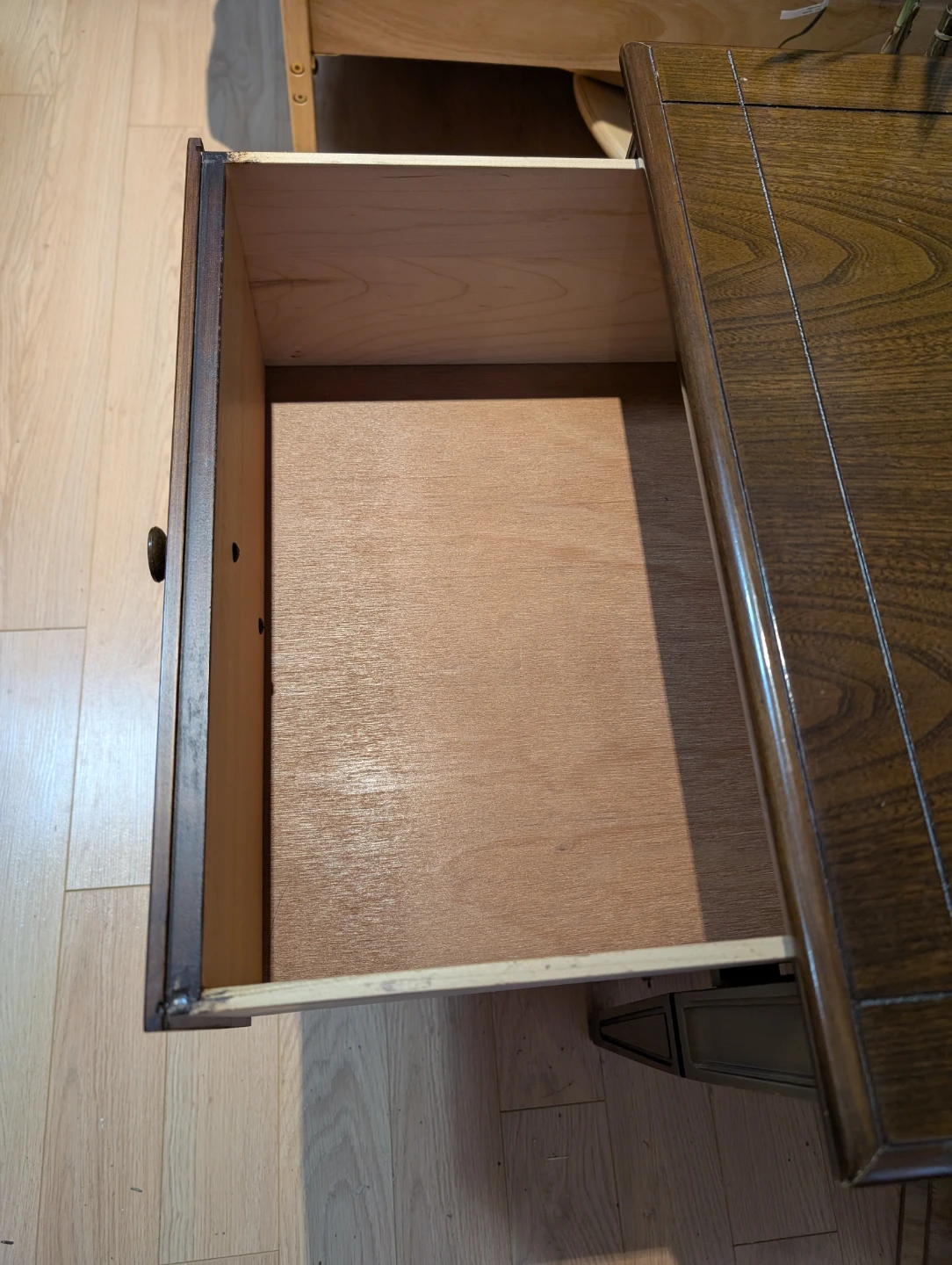 Wooden End Table with Drawers - photo 3