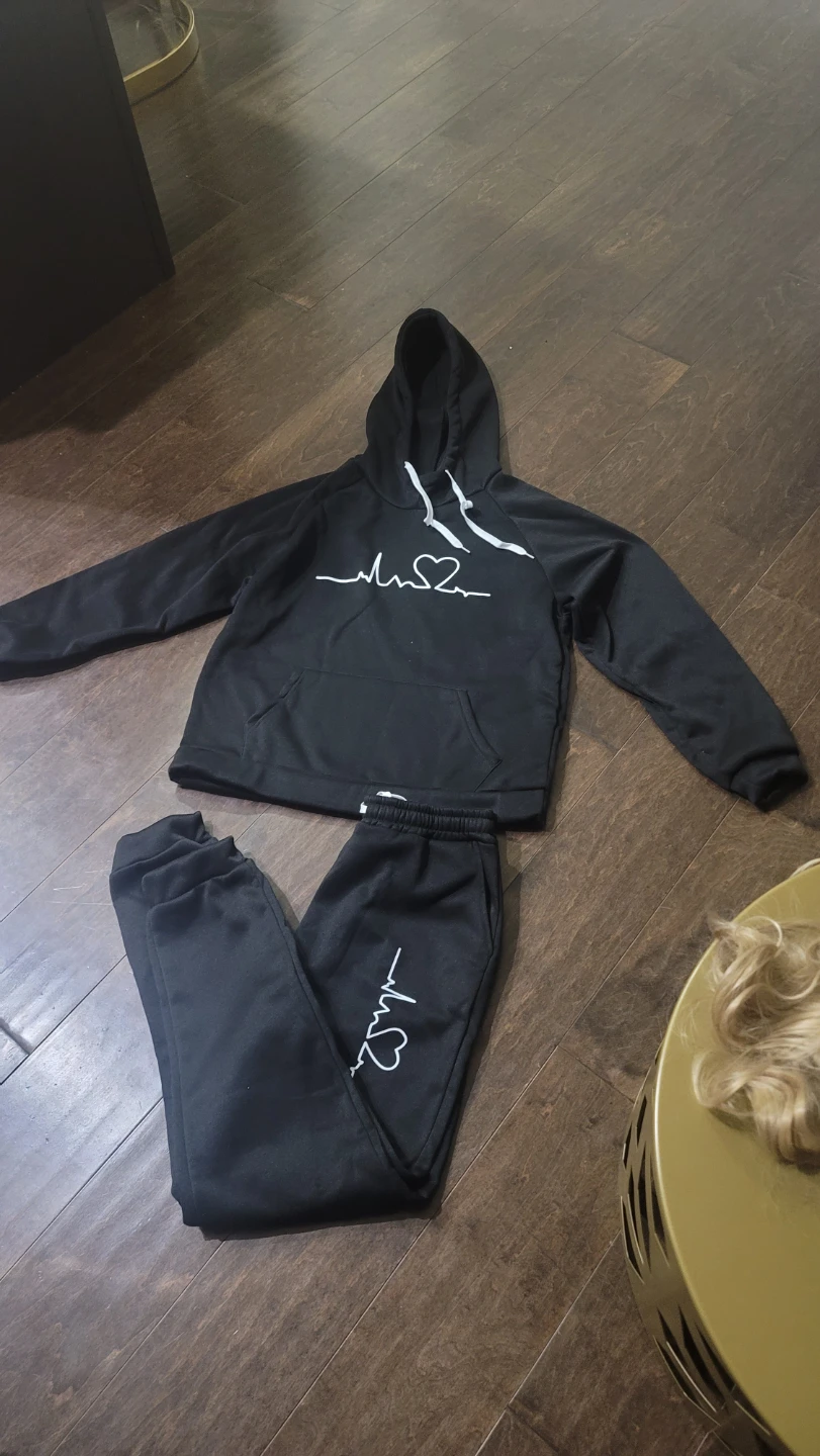 Two pieces set size L (black color) New