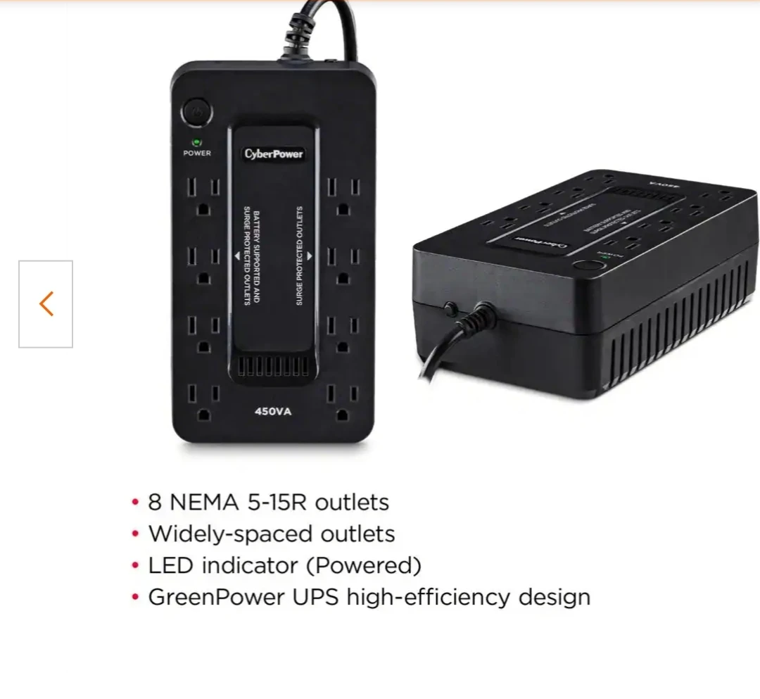CyberPower 450VA Surge Protector - Like New! - photo 5