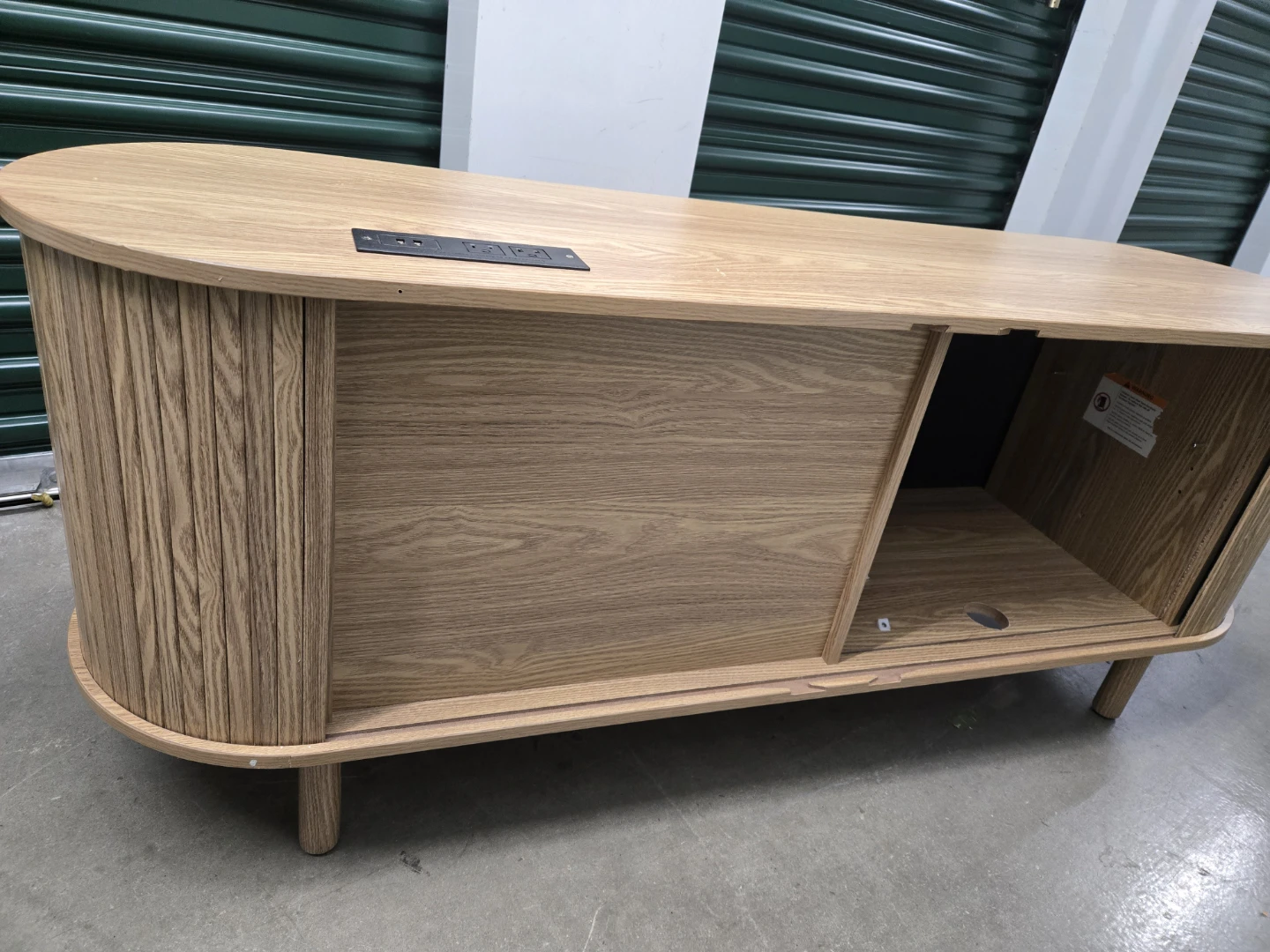 Light Wood Media Console - photo 4