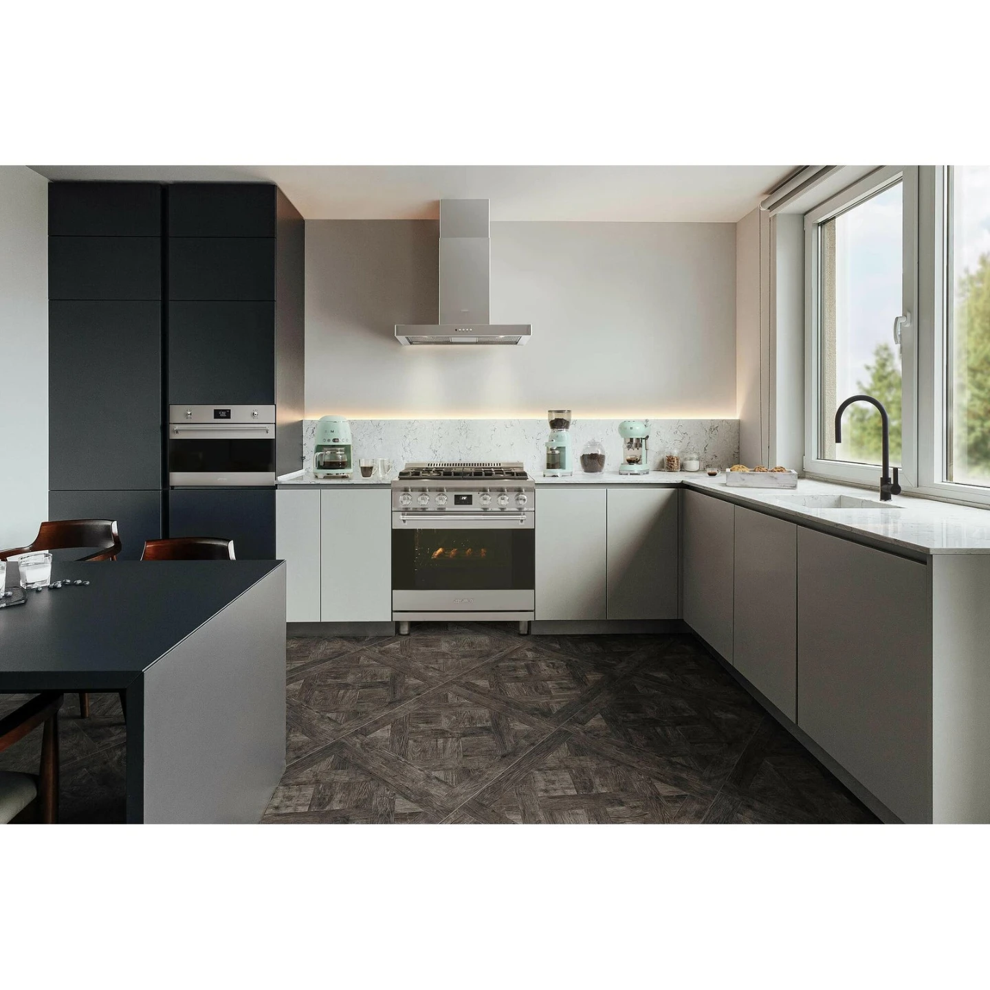 Smeg 30" Dual Fuel Range NEW True Convection Professional Stove - photo 5