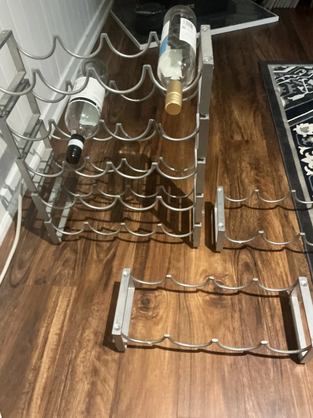 Silver Metal Wine Rack - photo 3