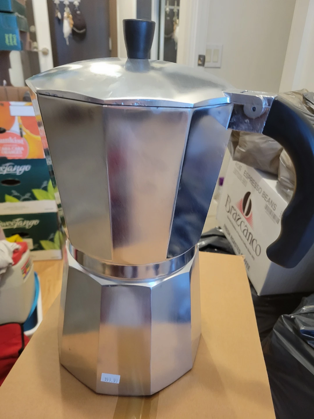 Aluminium Moka Pot for Stovetop Espresso party size