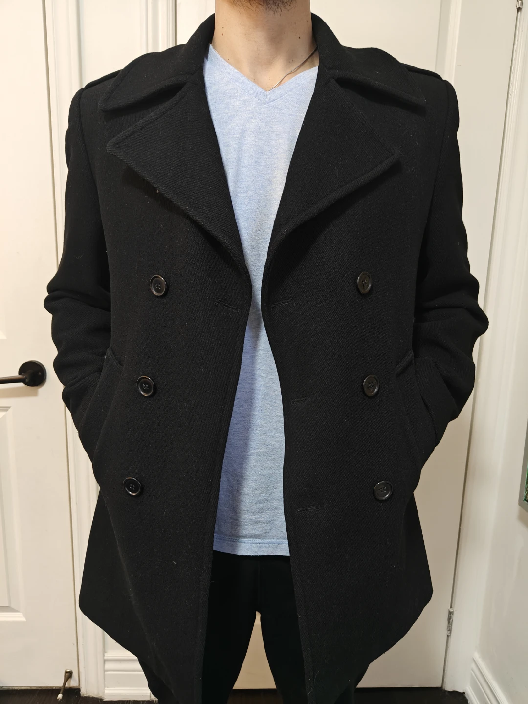 Black Pea Coat - photo 3