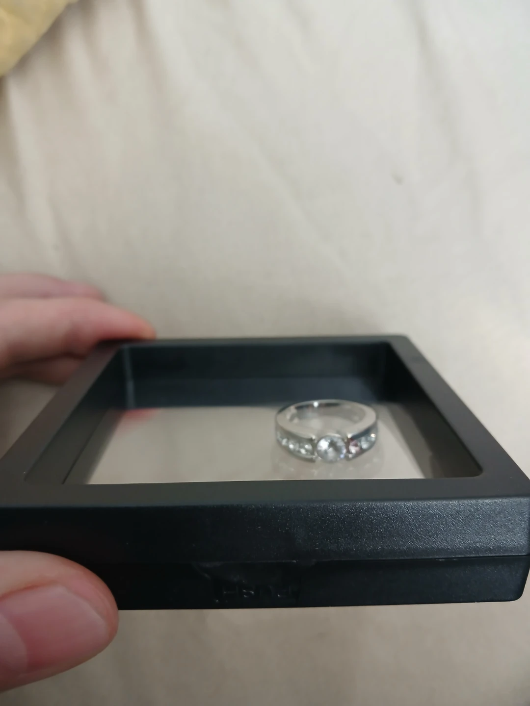 925 Silver And Moissanite GRA Certified Ring