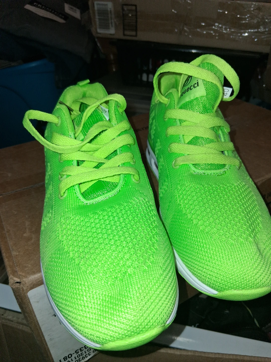 Guecci Neon Green Athletic Shoes