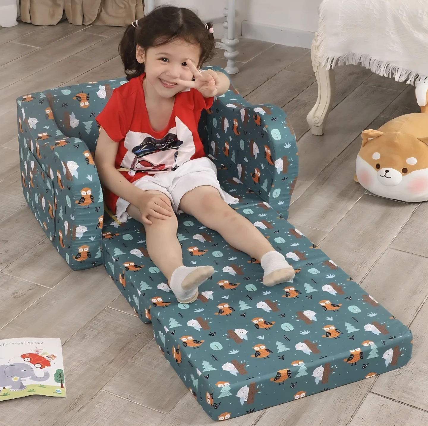 Cuddly Flip Out Sofa - Happy Owl - photo 3
