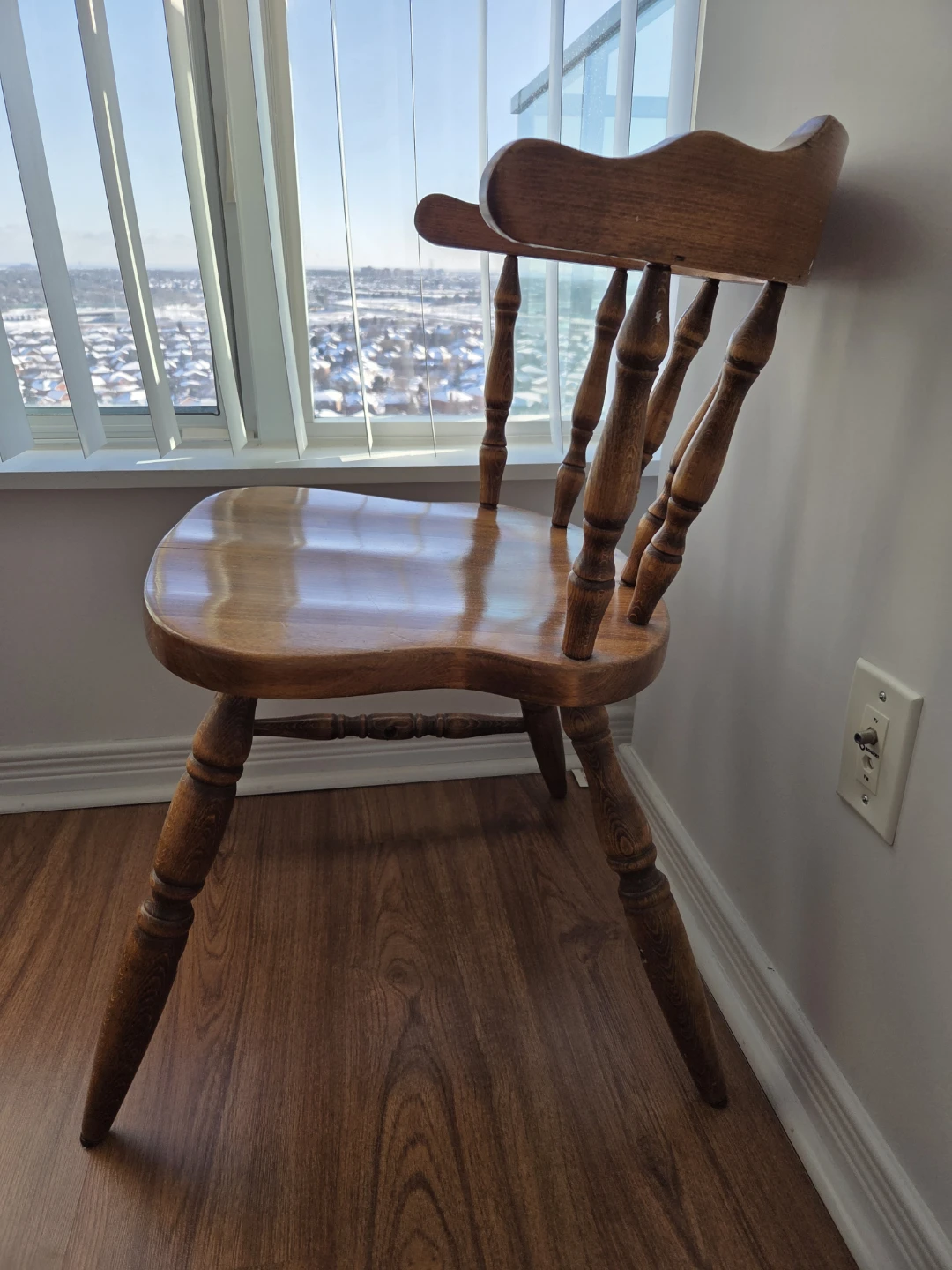 Wooden Spindle Back Dining Chair - photo 2