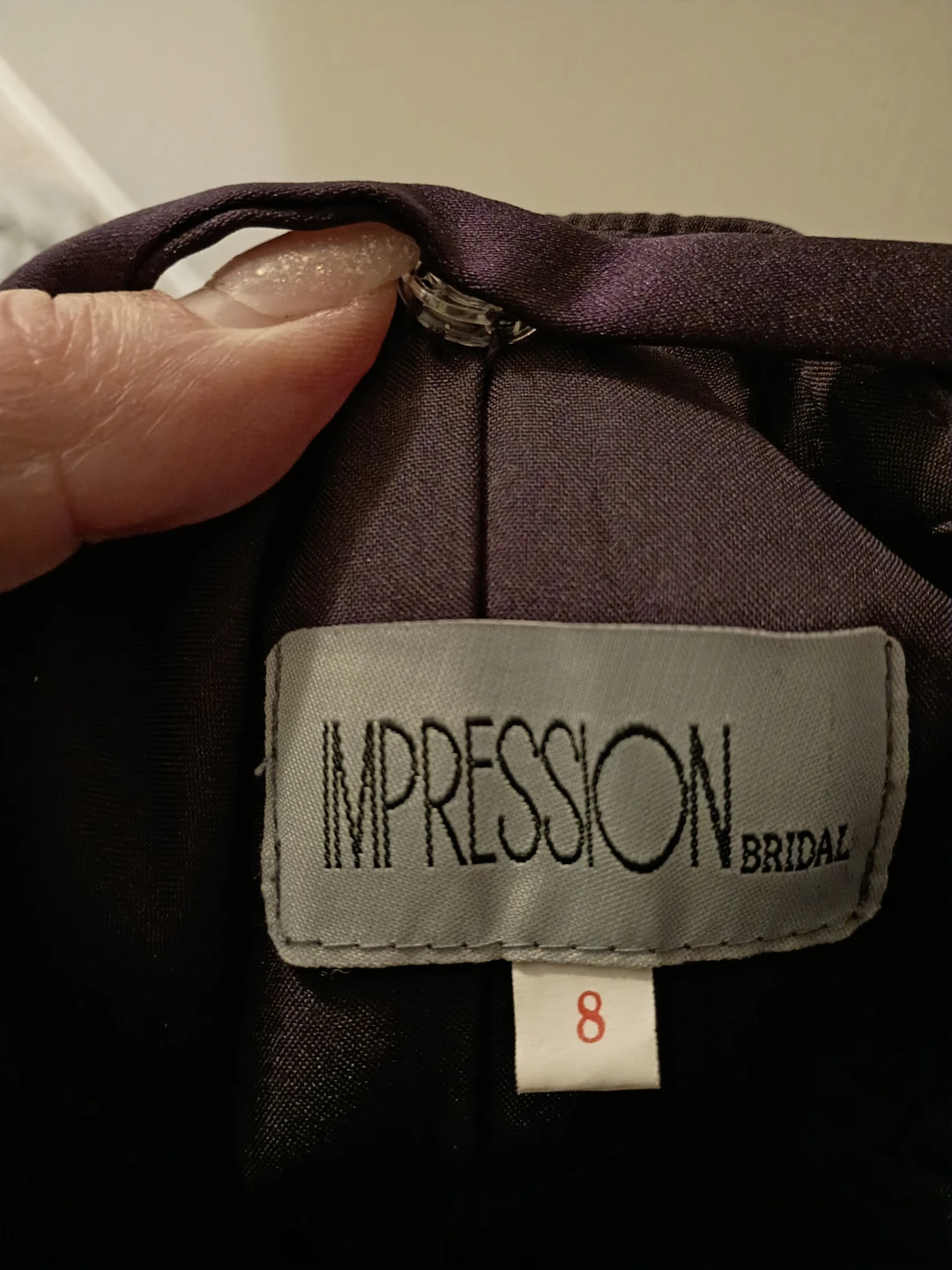 Impression Bridal Purple Dress - Size 8 - photo 4