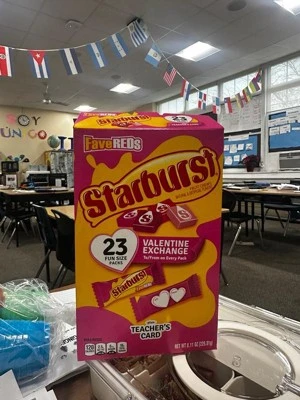 STARBURST Valentine Exchange (teachers card)