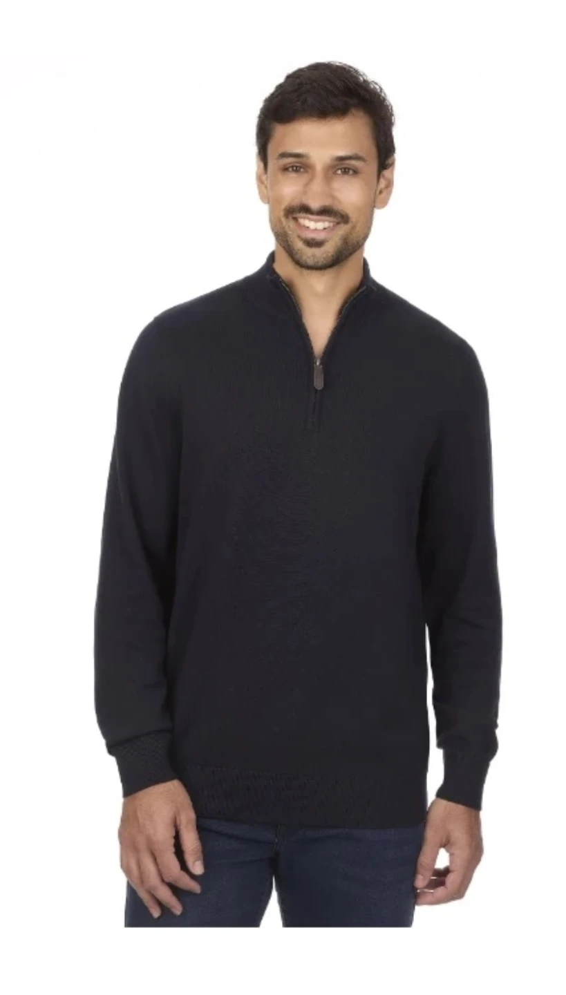 Brand new George Navy Quarter Zip, Large
