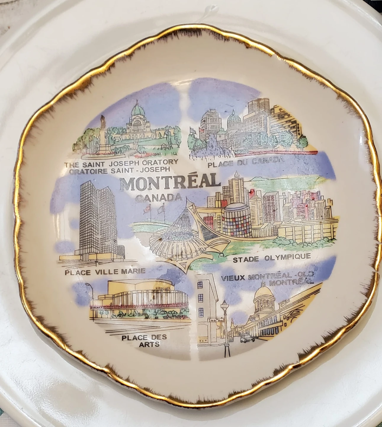 Montreal Canada Souvenir Plate