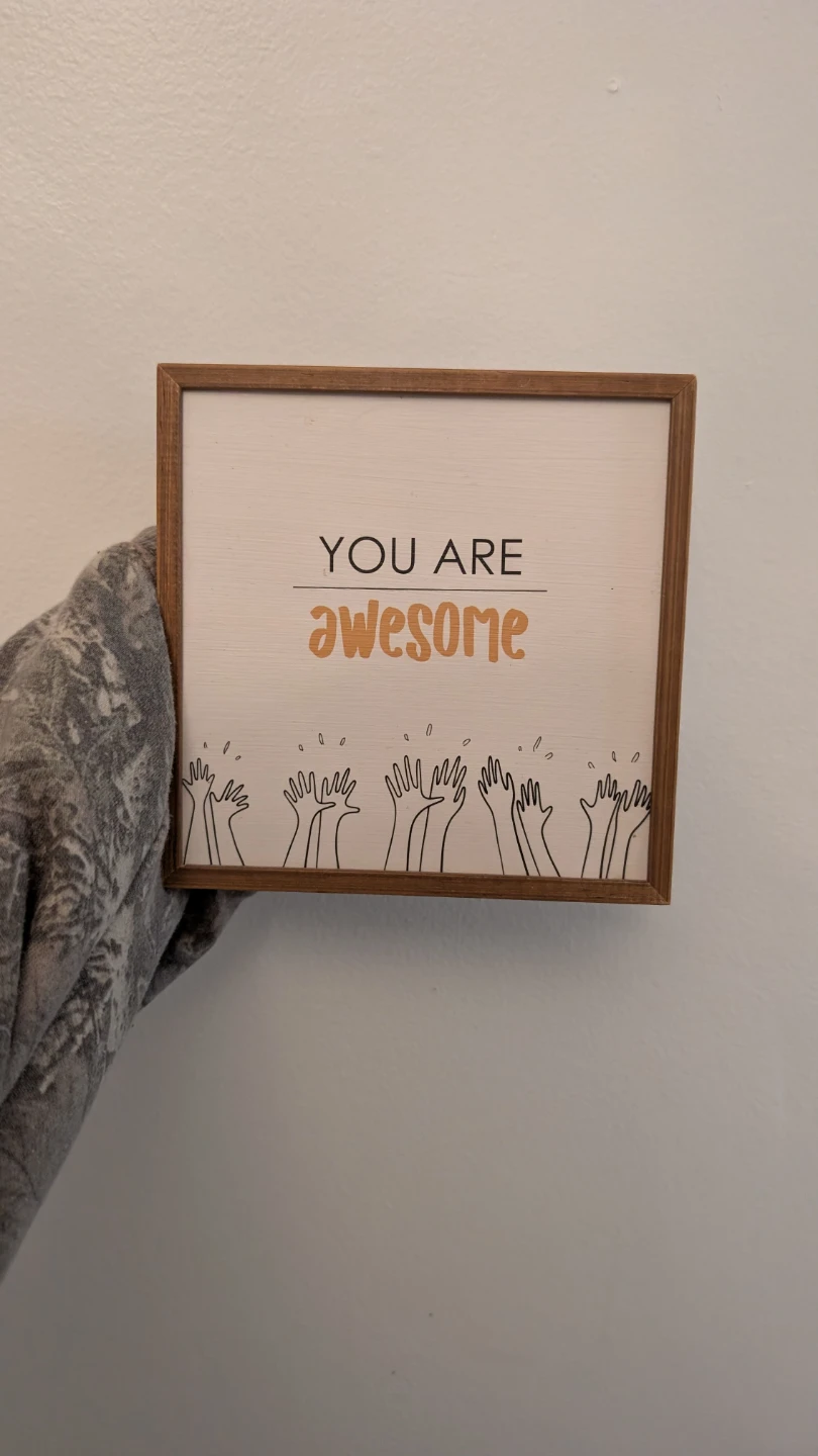 Framed 'You Are Awesome' Wall Art
