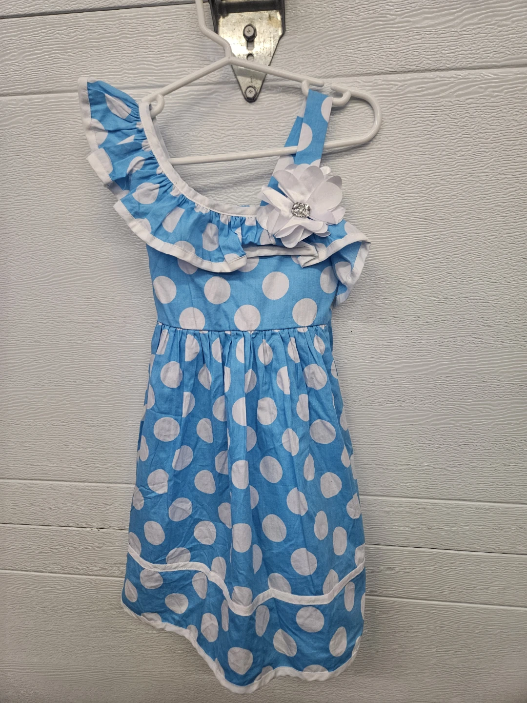 Jenny & Me Blue Polka Dot Dress Size 4