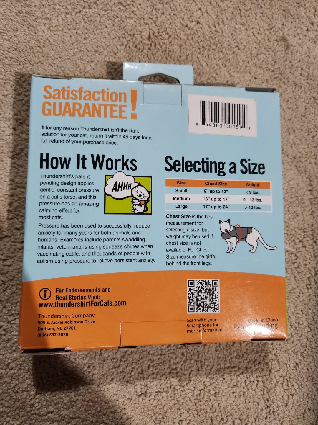 Cat Anxiety Vest - Size Medium - photo 2