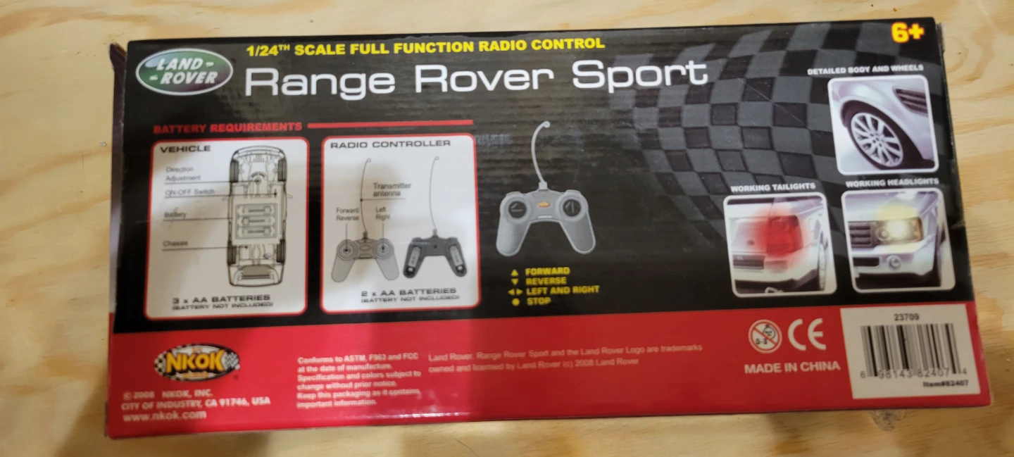 New Nikko Land Rover Range Rover Sport RC Car - photo 3