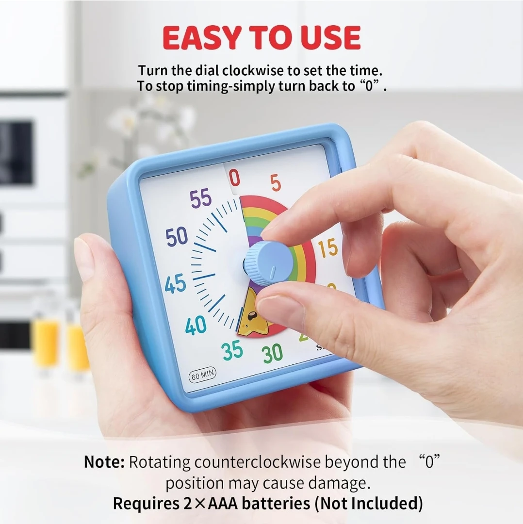 Secura Visual Timer for Kids - 60 Min - photo 3