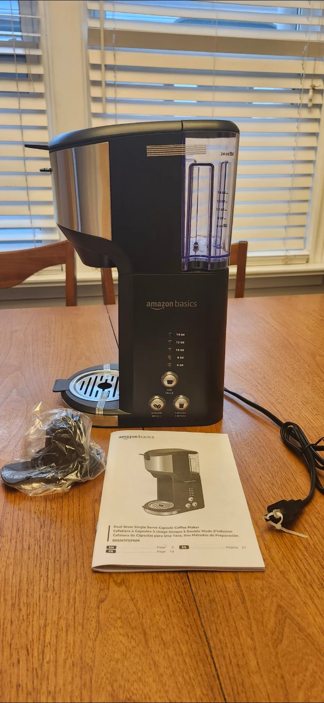 Brand New Amazon Basics Single Serve Coffee Maker