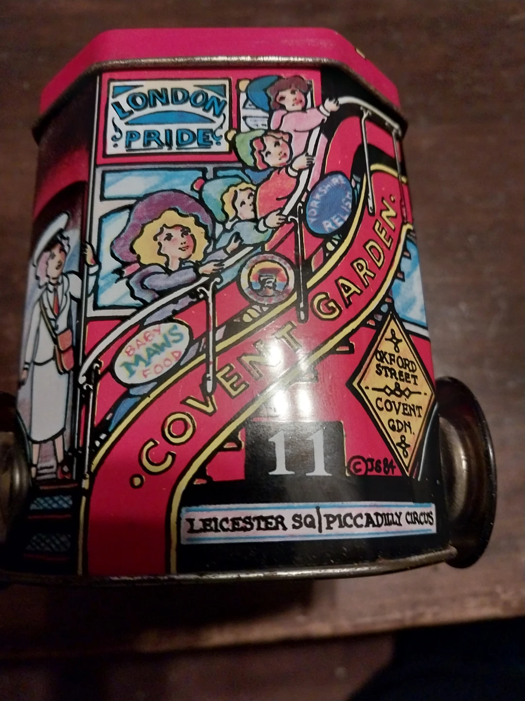 Cravens of York London Bus English Fruit Candy Tin - photo 4