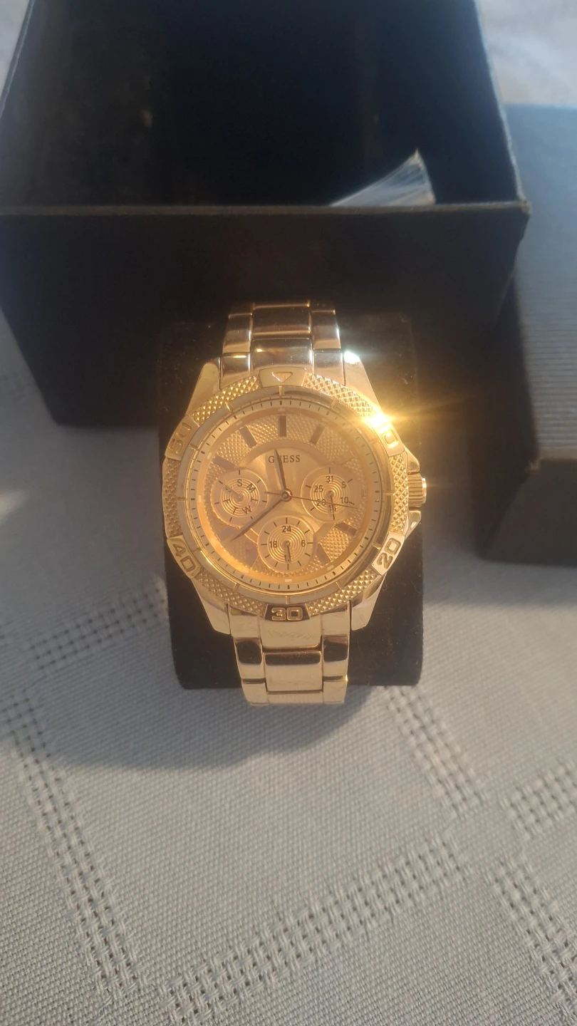 Guess Gold-Tone  Watch with Box