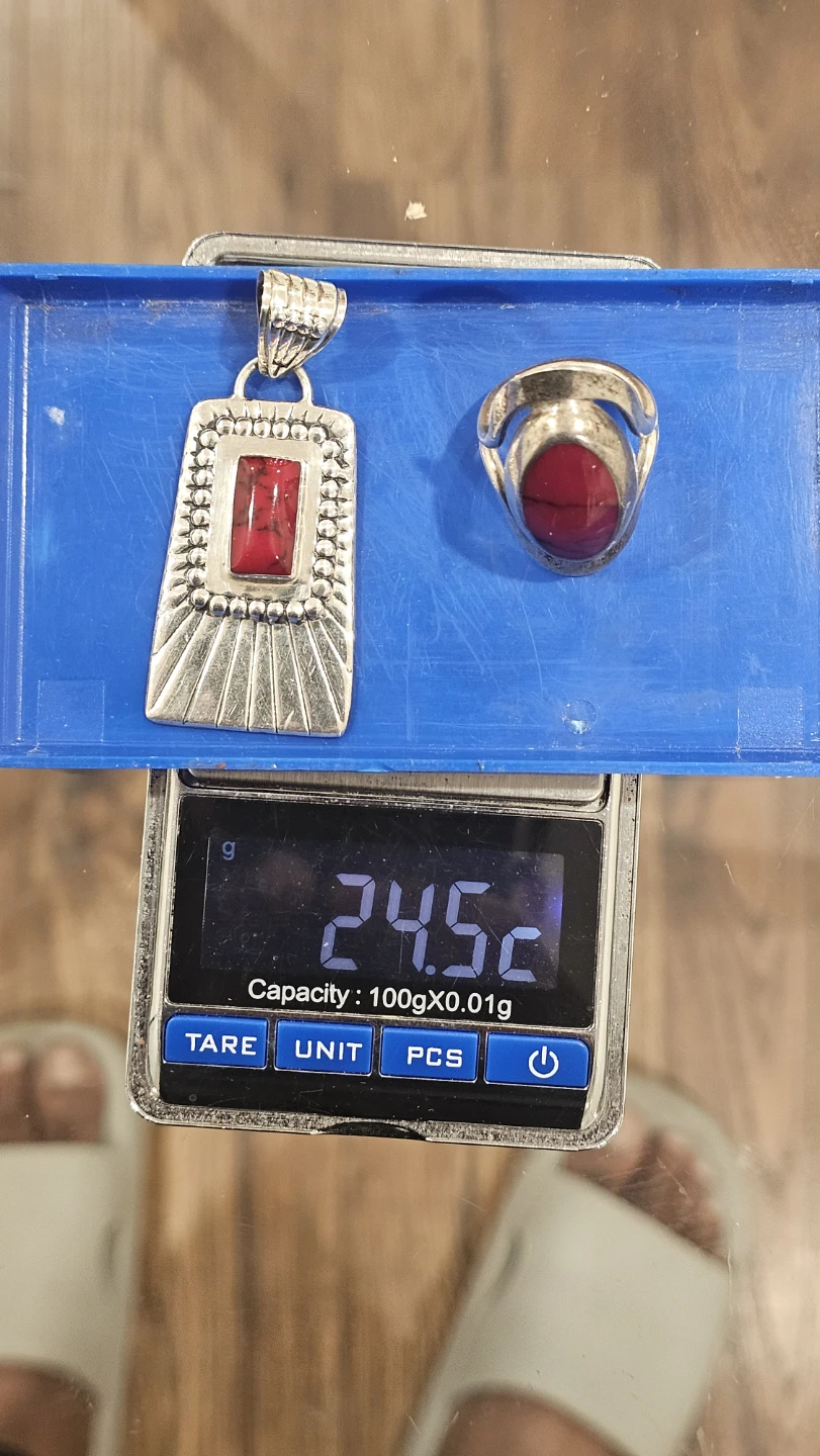 Sterling Silver Pendant & Ring Set