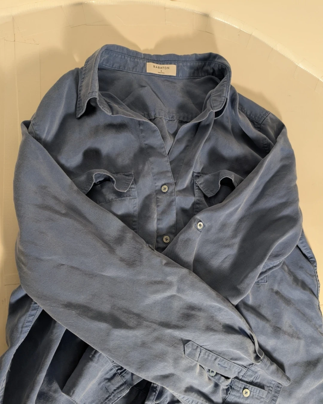 Blue Long Sleeve Shirt | Babaton - S: S/P