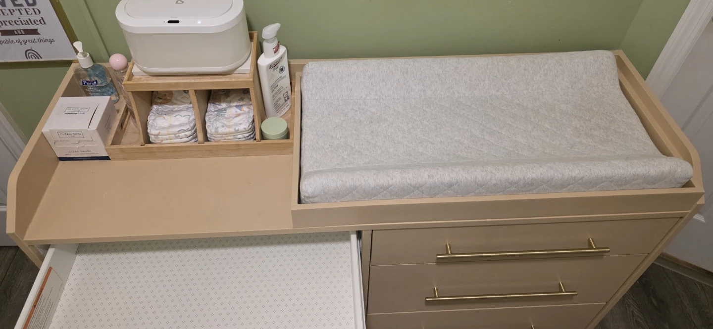 Customized IKEA Hauga Changing Table Dresser Combo - photo 2