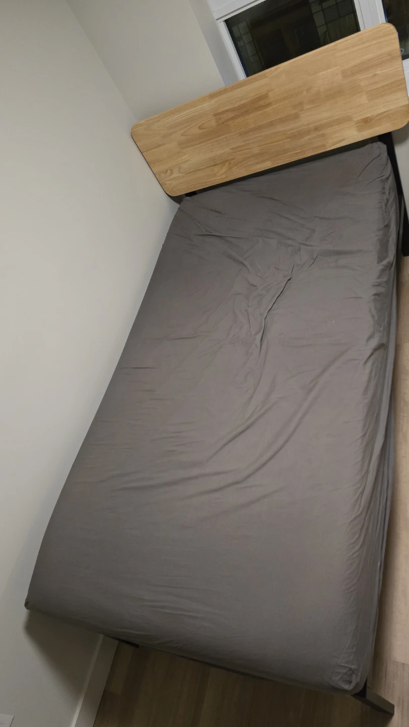 Twin Bed Frame - Wood & Metal - photo 2