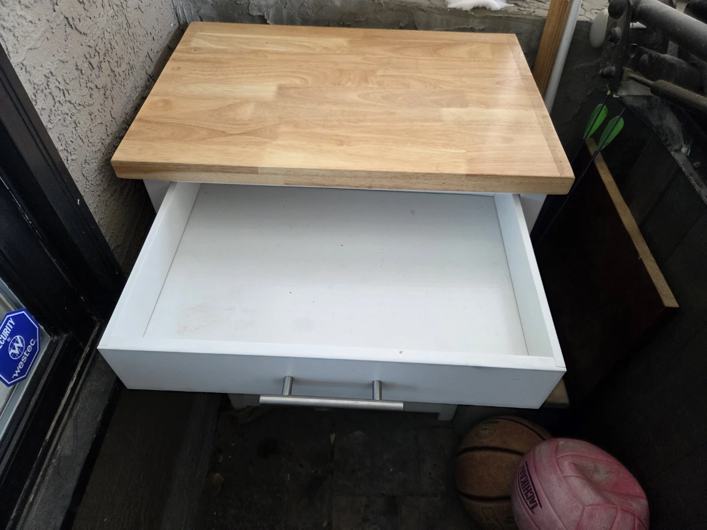 Kitchen Cart with Drawer and Rack - photo 2