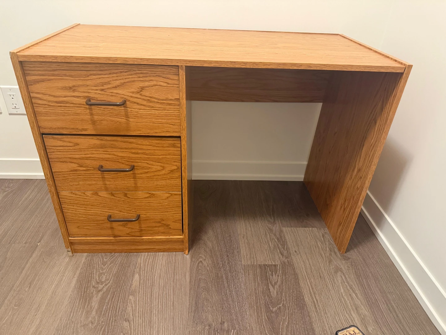 Wooden Desk with Drawers - photo 4