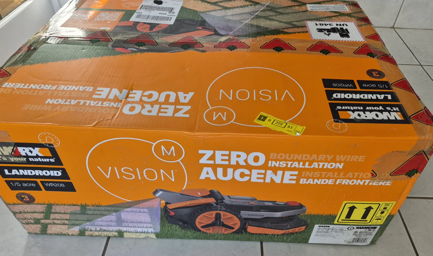 NEW Worx Landroid Vision Robotic Lawn Mower WR208 1/5 Acre - photo 2