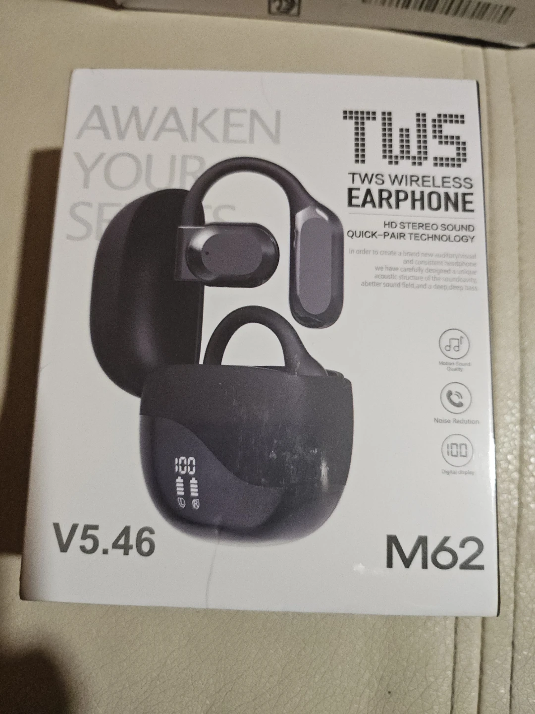 TWS Wireless Earphone V5.46 M62 - New