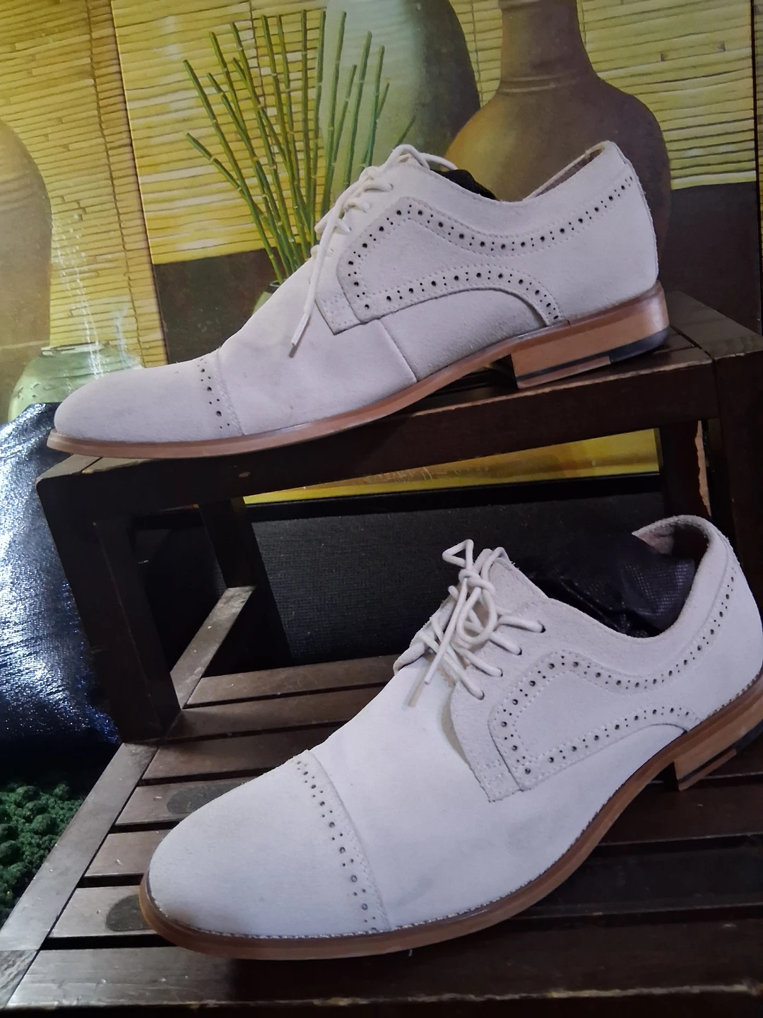 Stacy Adams White Suede Dress Shoes - photo 4