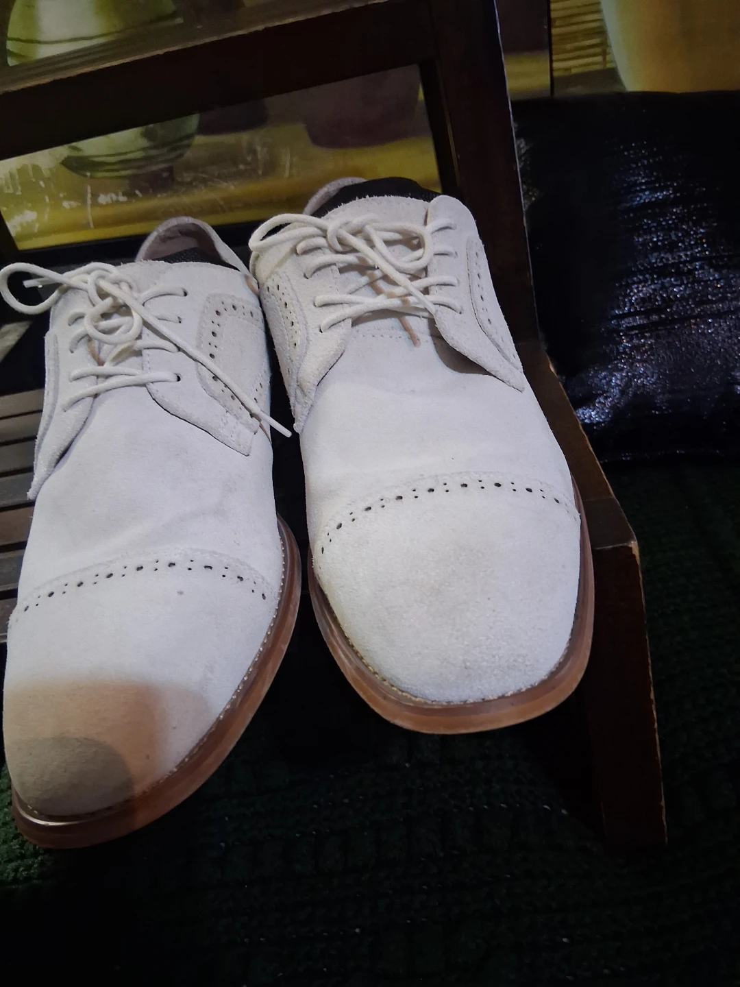 Stacy Adams White Suede Dress Shoes - photo 5